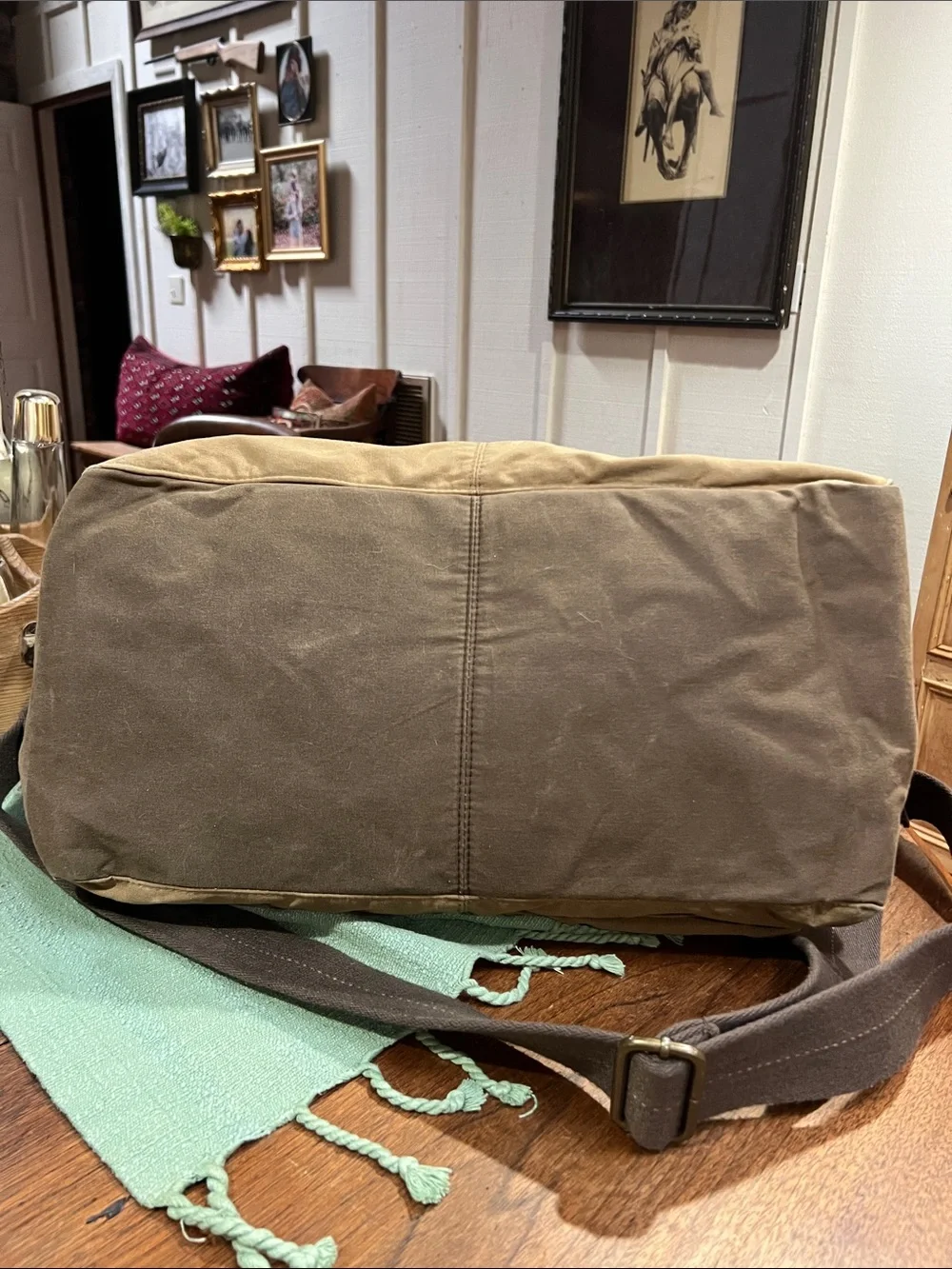 Fossil Wagner Waxed Canvas Duffel Bag
